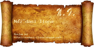 Nádasi Ilona névjegykártya